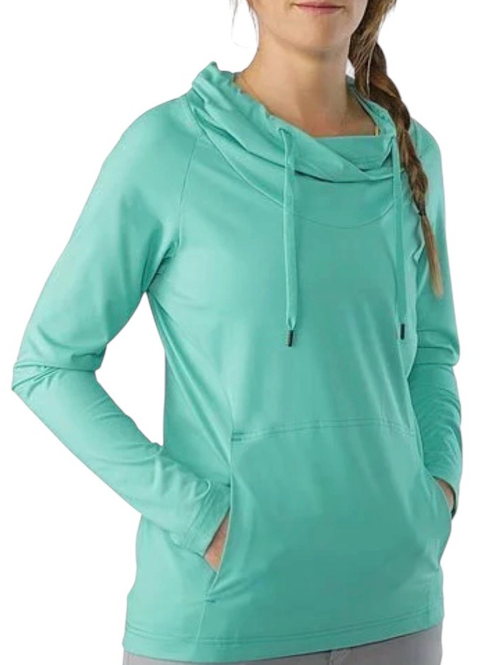 Arc'teryx Teal Varana Womens Pullover Activewear Hiking Camping LS Shirt Top S